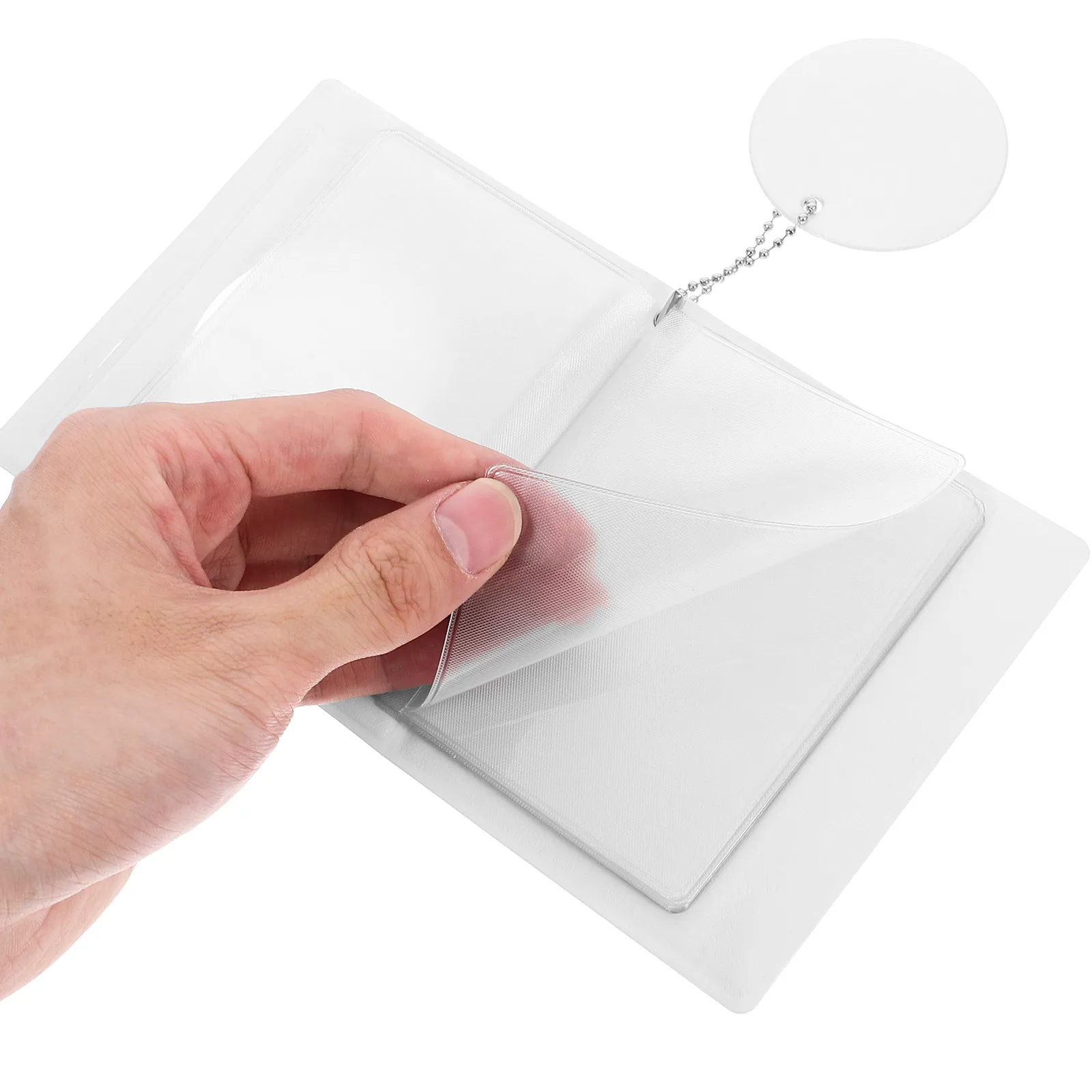 حامل بطاقات صور صغيرة محمولة مقاس 3 بوصات، حافظة بطاقات صور أنيقة مستديرة مجوفة، منظم بطاقات الصور