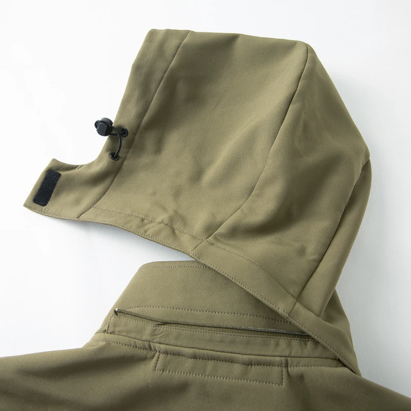 Imagem -04 - Cabolsa Impermeável Soft Shell para Homens Cabolsa de lã ao ar Livre à Prova de Vento Quente Escalada Caminhadas Camping Pesca Tamanho Europeu Impermeável