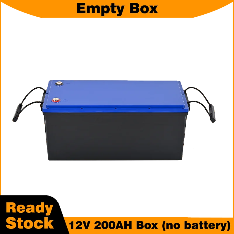 Custodia per batteria 12V 200AH 32650 scatola per batteria vuota con maniglia 32650 supporto per scatola di immagazzinaggio del sistema solare scatola impermeabile in plastica