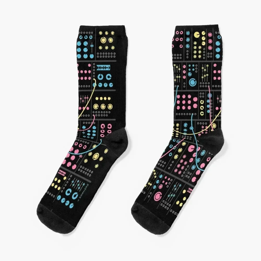 

Modular Synthesizer Socks loose crazy compression Woman Socks Men's