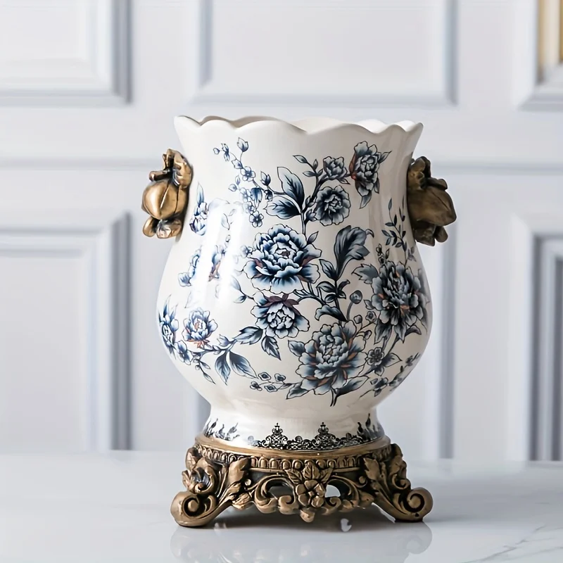 

Creative Home Decor Piece, a And Crackle Glaze Ceramic Vase in European Style