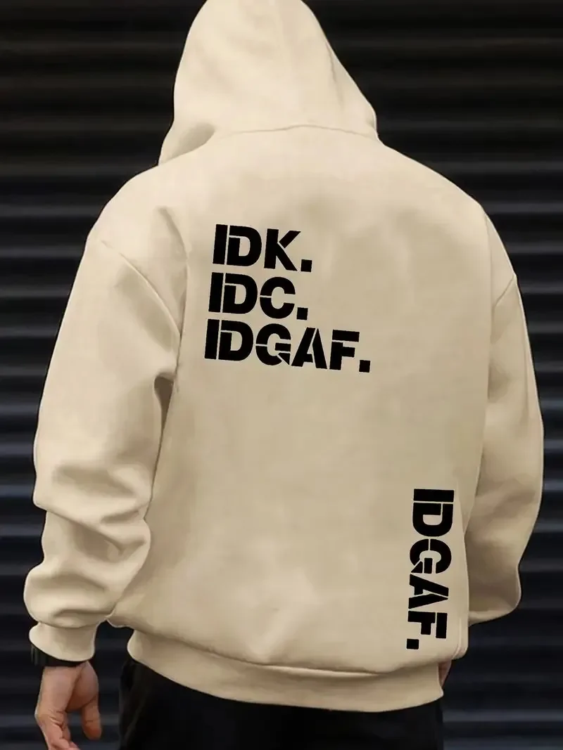 هوديي بسيط بحروف لكل من الرجال والنساء، بلوفر كاجوال ملابس الشارع للخريف والشتاء، بلوزة جديدة من Harajuku #4