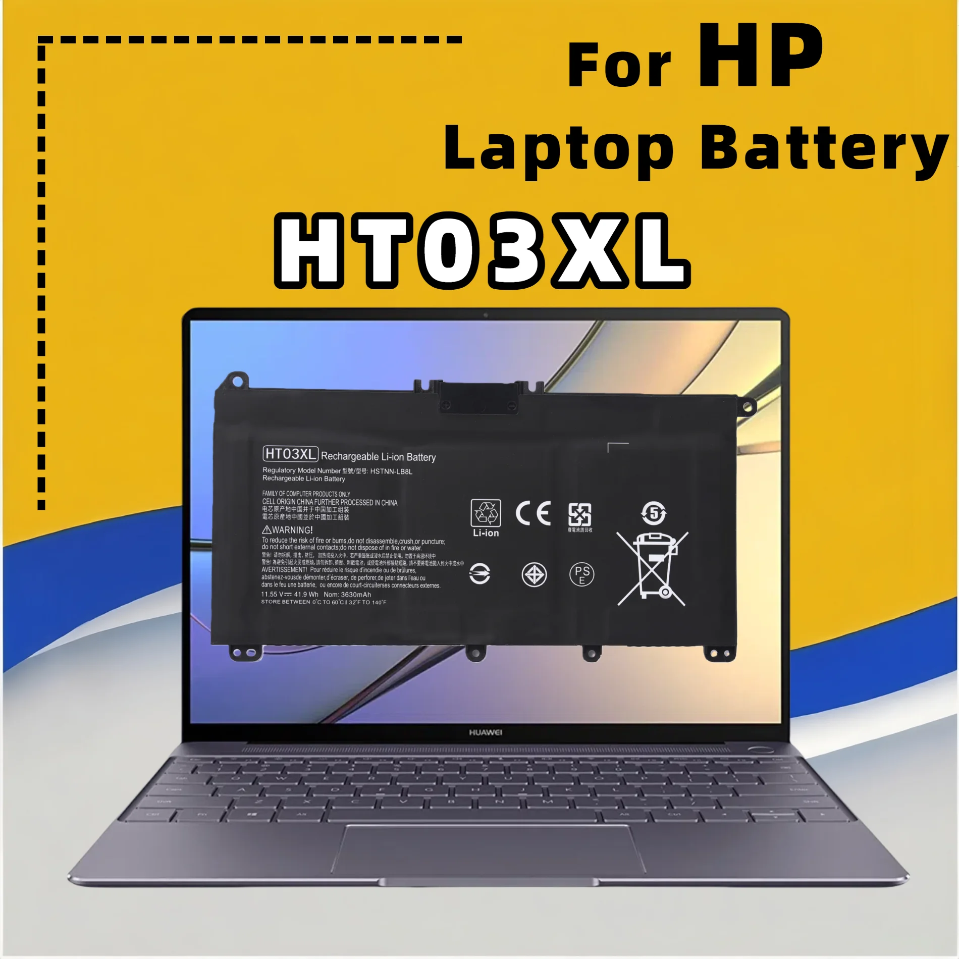 FRLESUI Battery HT03XL For Pavilion HP 14-CE0025TU 14-CE0034TX 15-CS0037T 250 255 G7 HSTNN-LB8L L11421-421 HSTNN-LB8M/DB8R