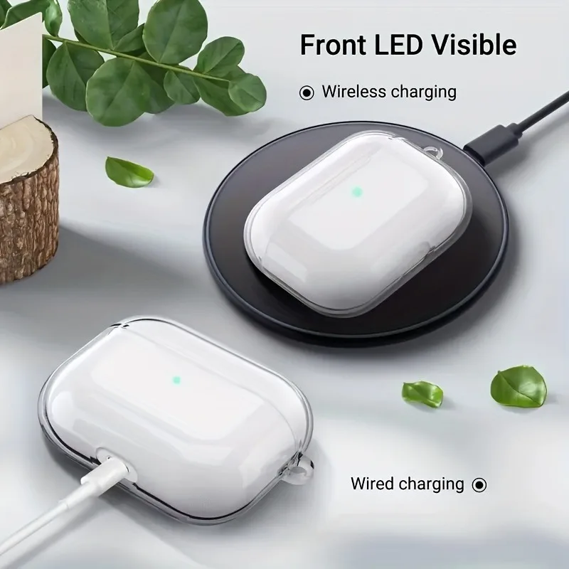TPU Transparent Protective Case For Apple Airpods 3/4 Soft Silicone Clear Case For Airpods Pro/Pro2 Wireless Earphone Cover