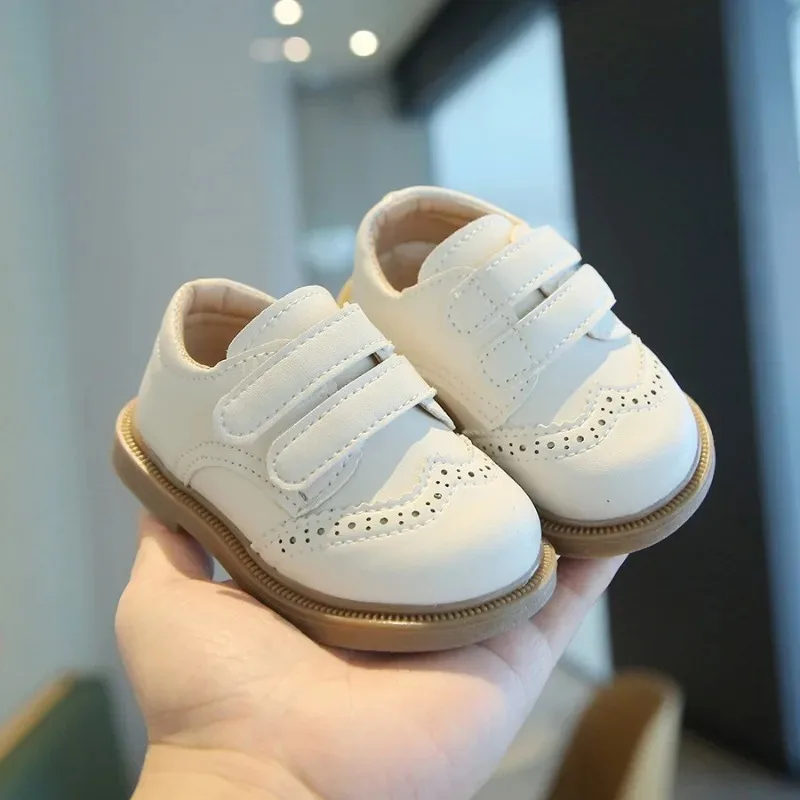 Boys' Fashion Small Leather Shoes 2026 Autumn New Style Boys' Casual Leather Shoes Soft Bottom Anti Slip Versatile Breathable