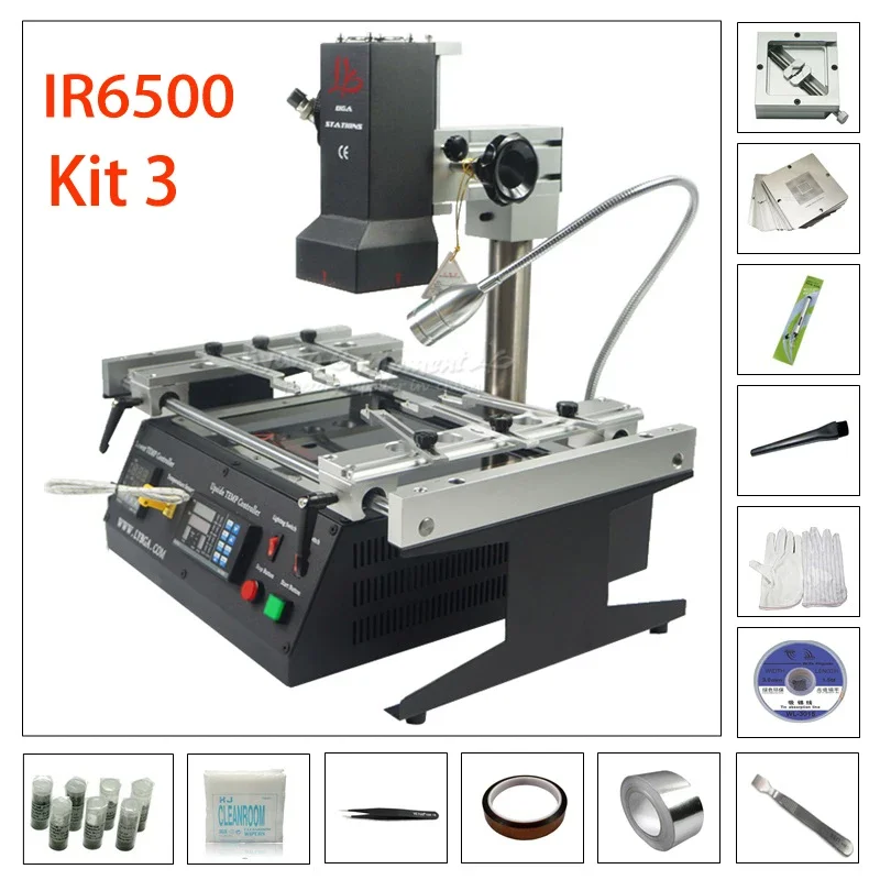 220 V LY IR8500 IR6500 V2 BGA Rework Station 2 Zones Infrarood Moederborden Mobiele Laptop Chip PCB Reparatie Soldeermachine