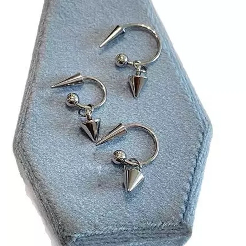 فاسق برشام أقراط للنساء الكورية موضة هندسية أقراط سحر القوطي الجرونج أقراط اكسسوارات الهيب هوب مجوهرات الأزياء #3