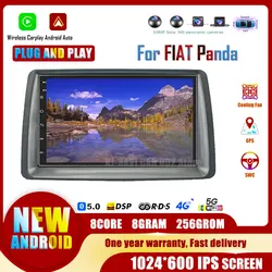 7''Android 14 Camera For FIAT Panda 2003 - 2012 Car Radio Multimedia Player Navigation Stereo Wireless Carplay Radio IPS 4G WIFI