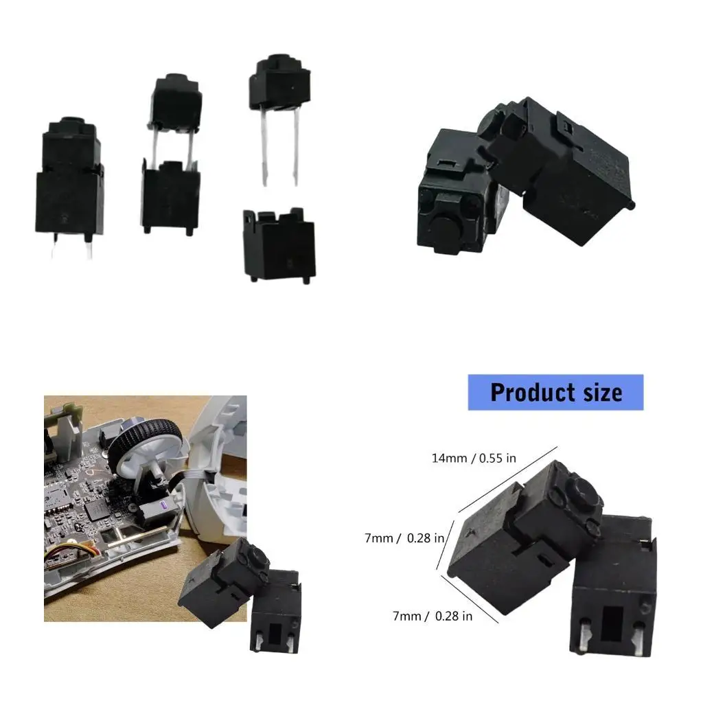 

652F 70GF Mouse Switches Scroll Wheel Middle Button 2Pin for DeathAdder Gaming Mouse Microswitch