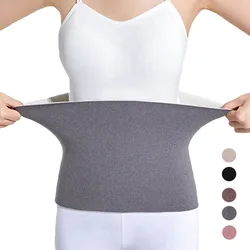 1pc inverno cintura mais quente velvet fleece belt grosso quente malha barriga abdominal envoltório protetor de cintura elástica