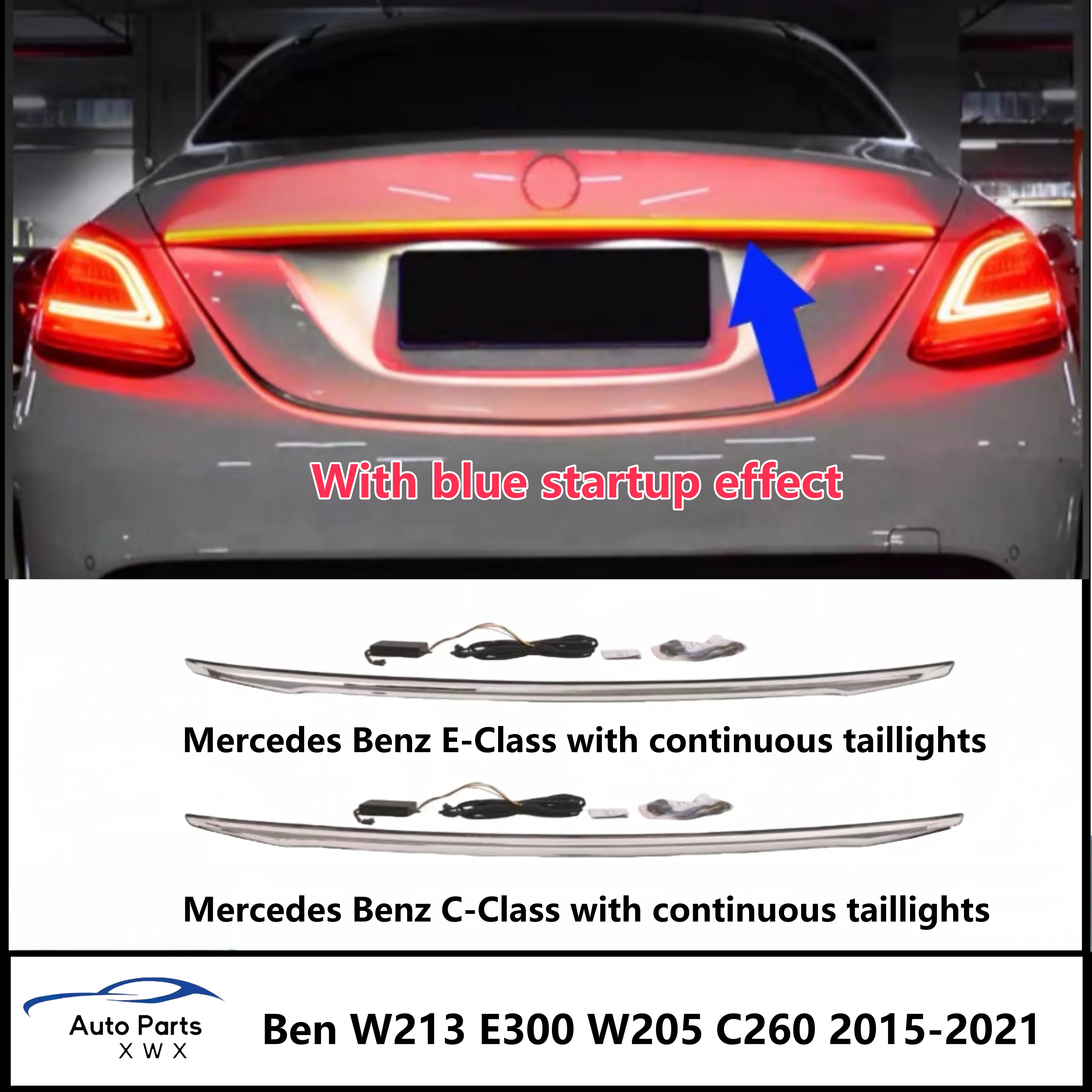 Achterlicht Auto Bumper Achterlicht Voor Mercedes-Benz W222 W221 W213 W205 2015 ~ 2021y Led-Achterlicht E300l Achterlicht