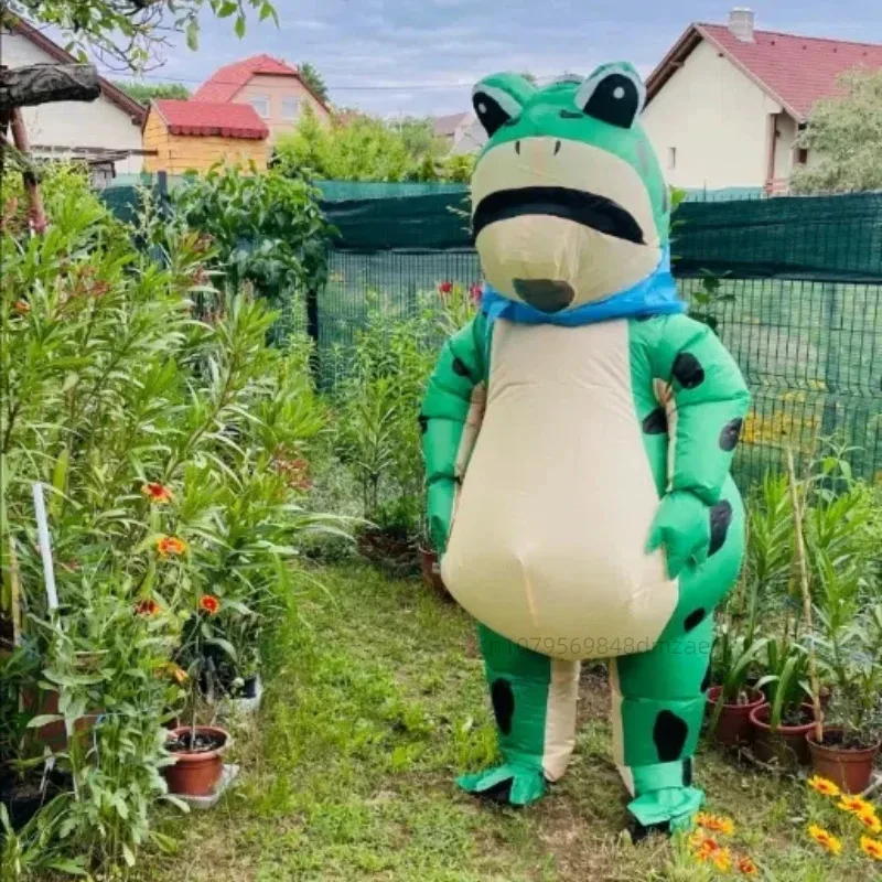 

Halloween Party Cosplay Costume, Funny Performance Inflatable Frog Doll Costume for Comic Exhibitions and Holiday Gatherings
