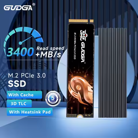 GUDGA NVMe PCIe 3.0 SSD 128GB 256GB 512GB 1TB M.2 2280 Internal Solid State Drive 3200MB/s Read Speed TLC For Desktop/Laptop