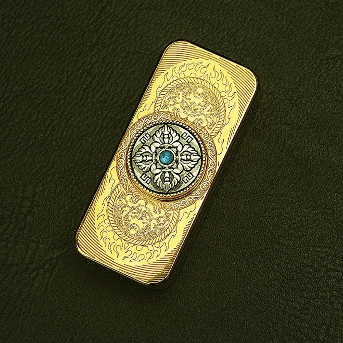 Lion Dance EDC Fidget Slider Spinner Stainless Steel Metal Anti Stress Sensory ADHD Focus Tool Fidgeting Toys