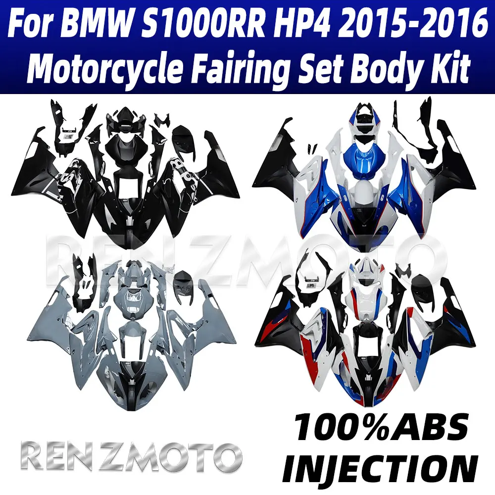

New ABS For BMW S1000RR HP4 2015-2016 Motorcycle Bike Fairings Set Body Kit Bodywork Set Shell Injection S1000RR HP4 15-16