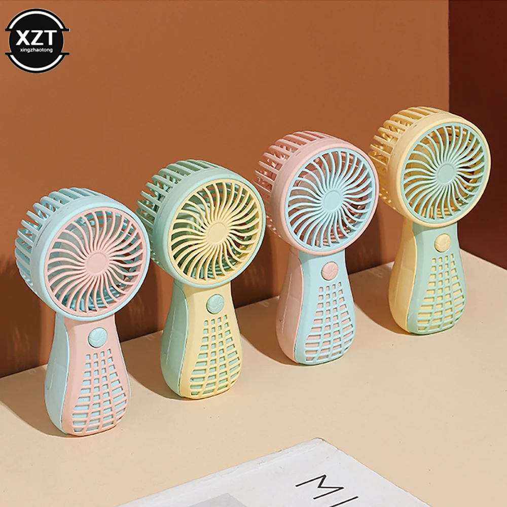 250ma Mini Portable Fans Handheld USB Rechargeable Fan Mini Desktop Air Cooler Outdoor Fan Cooling Travel Fans Ventilation Fan