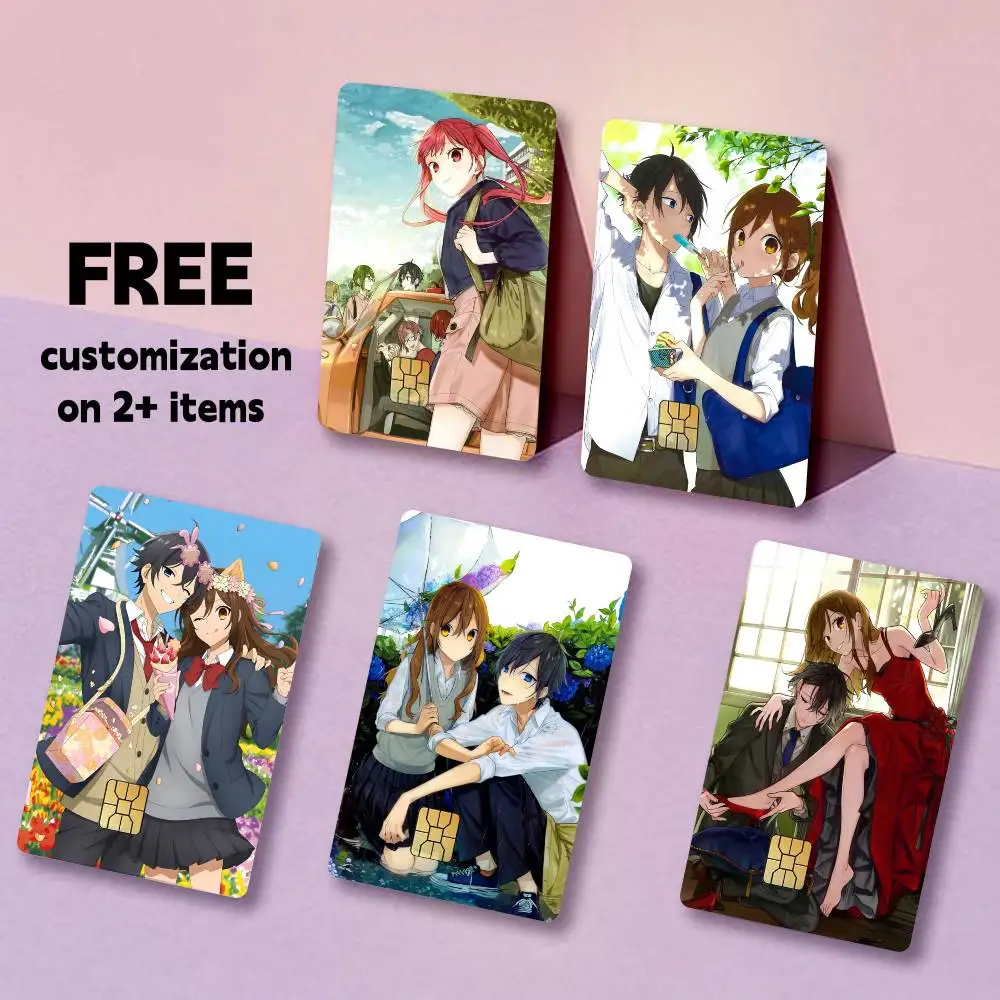 Hori-Horimiya Romantic Anime Card Stickers for Bank Access Protective Waterproof Film Cover Sticker Gift