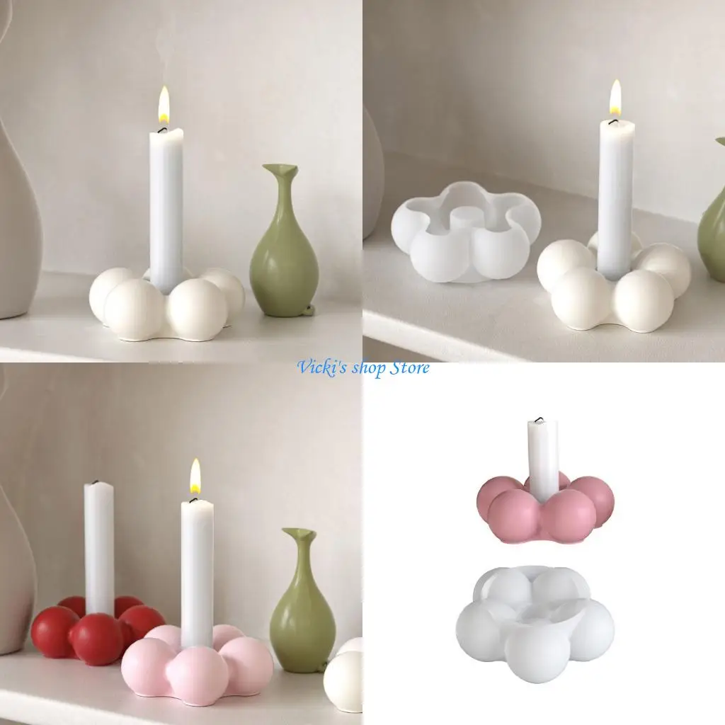 

Легкая выброс силиконовая форма для создания подсвечника в форме цветов в форме цветов