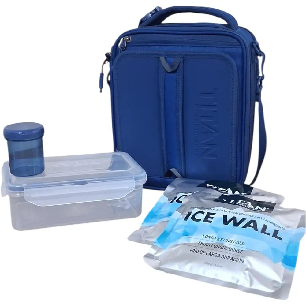 

Expandable Insulated Lunch Box with Crush-Resistant Cooler, 2 Ice Walls & Leak-Proof Lining – Meal Prep Bag for Work & Travel