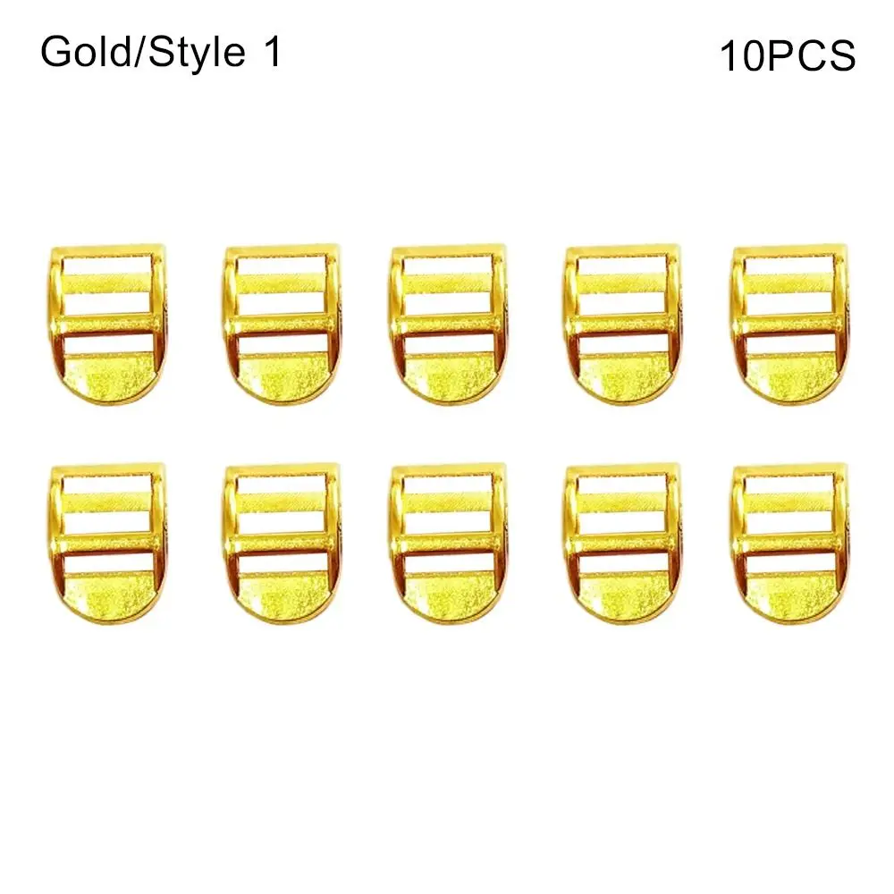 10pcs New Newest Tri-glide Pattern Buckles Mini 6.5mm Backpack Buckles Ultra-small Metal Belt Buckle DIY Accessories