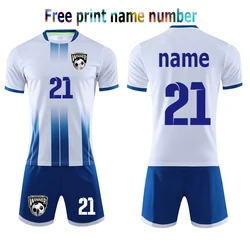 Custom Soccer Jjersey Set Men Football Uniform,Soccer Jerseys Futbol Child Football Set Suit New Men Tracksuit 3XS-3XL