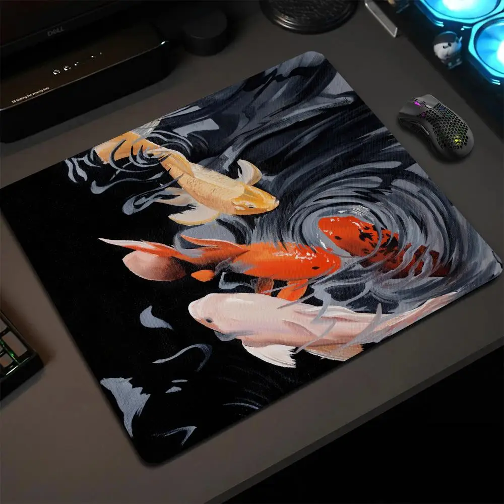 

Japanese Koi Art Mouse Pad Square Gamer Computer Keyboard Mat 45*40 Gaming Office Accessories Mousepad PC Keyboard Table Mats