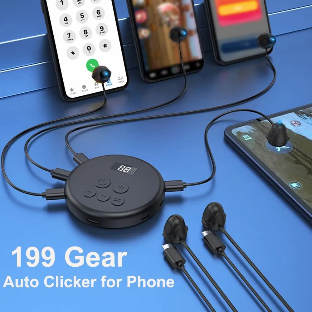 Simulated Finger Auto Clicker for Phone Replacement Adjustable Speed Screen Clicker Continuous Clicking