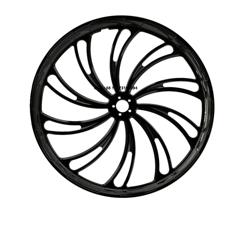 

Forged Wheel Hub 30x3.50 "all Black Anodized Motorcycle Accessories Wheel Hub with Double Disc Wheel Hub