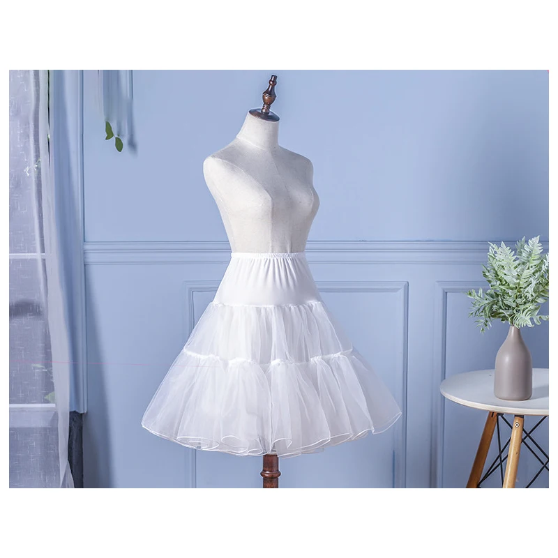 Lolita skirt support daily lolita gauze support boneless soft yarn petticoat cotton candy cloud support puff skirt