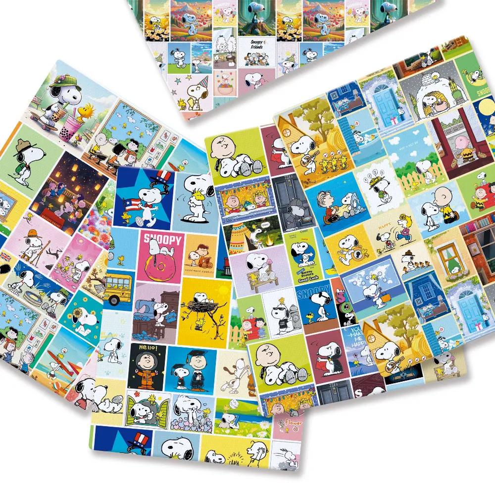 TAKARA TOMY Snoopy fabric140x50CM Cartoon printed fabric Patchwork Tissue Kid Home Textile Sewing Doll Dress Curtain