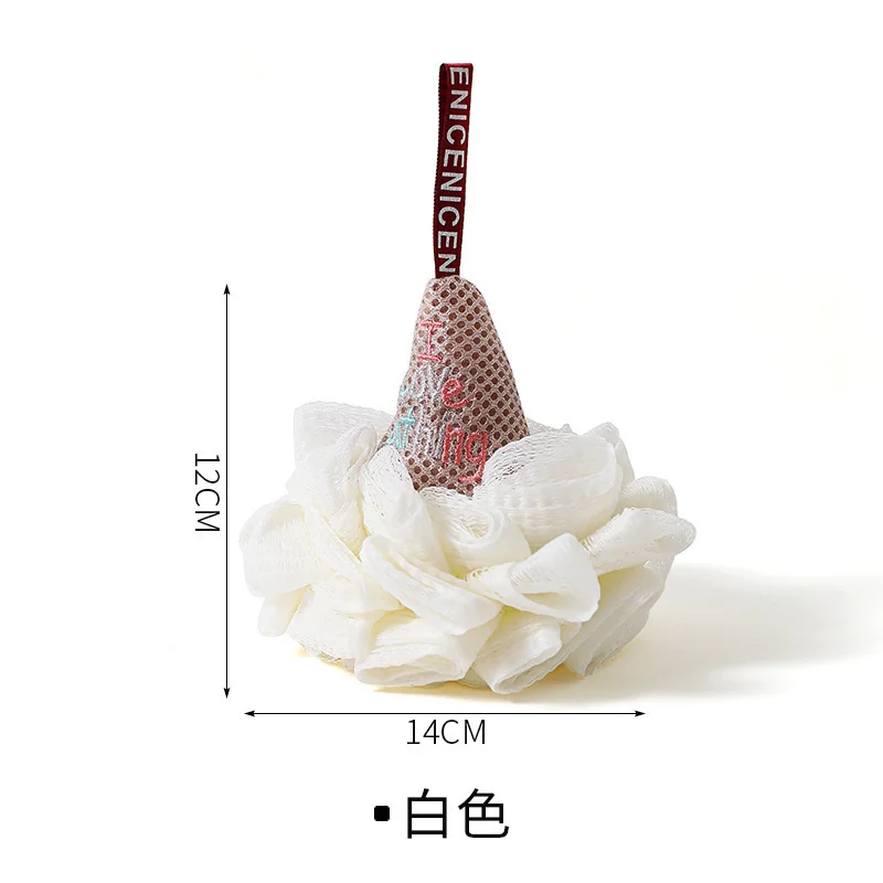 إسفنجة حمام نايلون لتنظيف الجسم ، غسالات الاستحمام ، نفخة دش ناعمة ، أداة تنظيف اللوف التقشير ، ملحقات الحمام