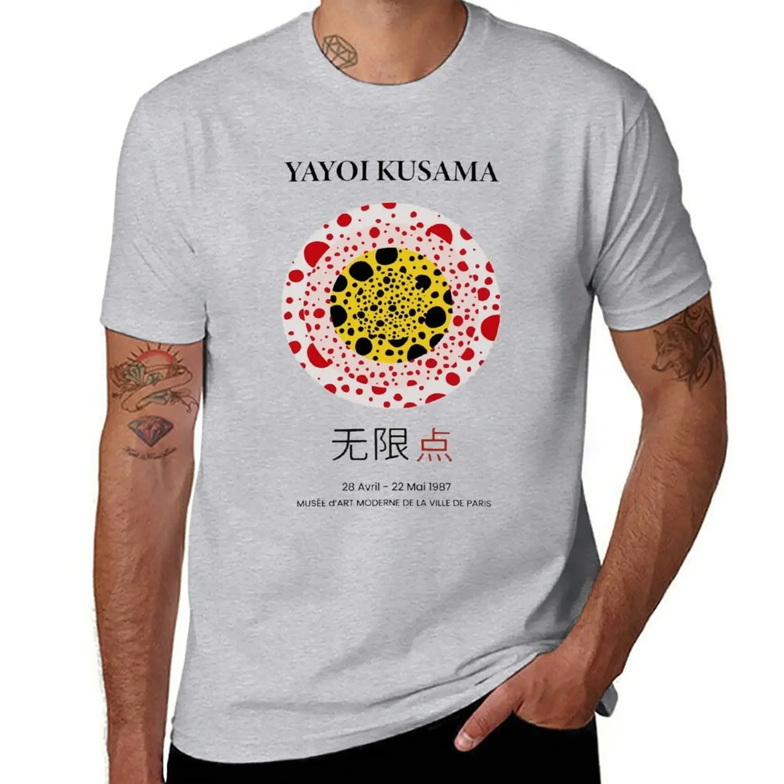 

New Round Dot Yayoi Kusama 1987 T-Shirt cute tops plus size tops Oversized t-shirt mens graphic t-shirts anime