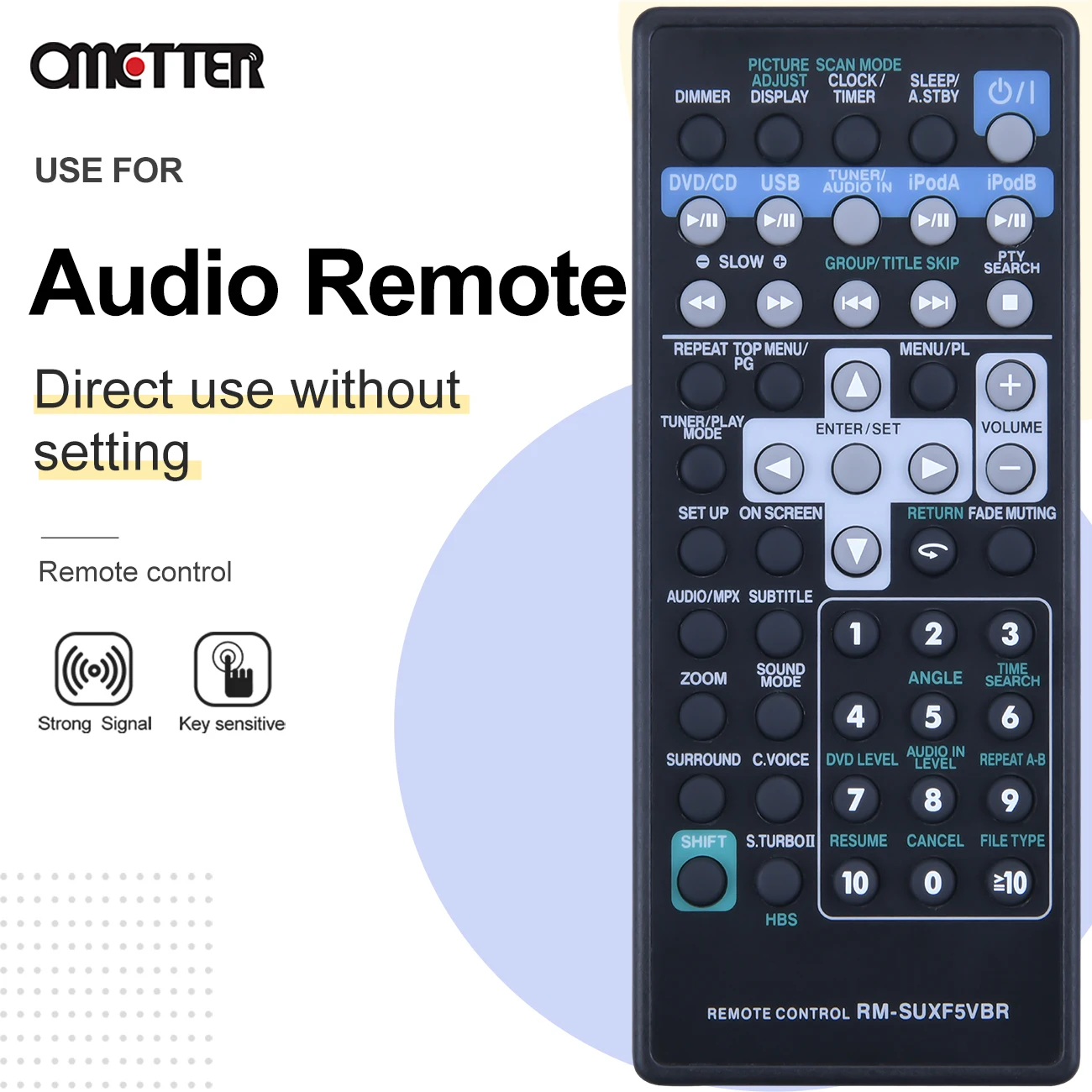 새로운 JVC 오디오/비디오 플레이어 원격 제어 RM-SUXF5VBR RM-SUXL5VU