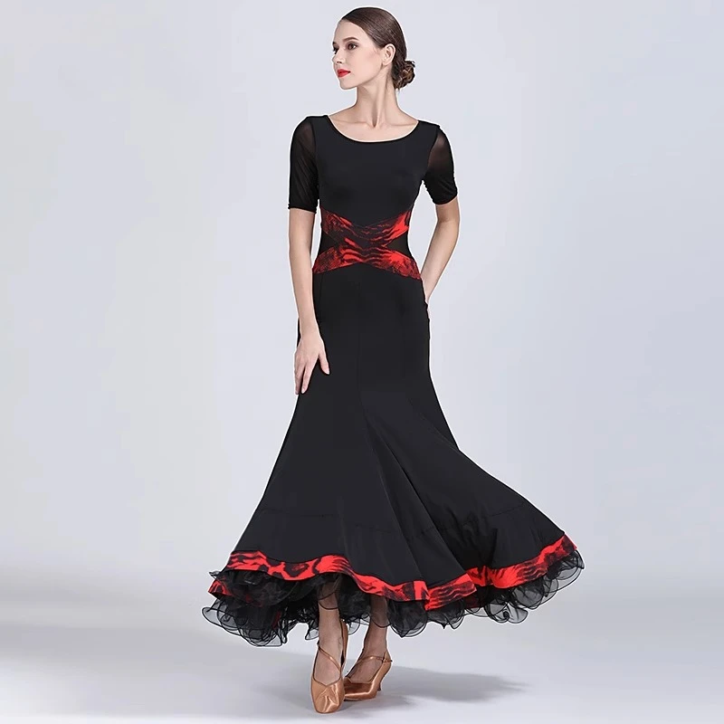 

Modern Dance Ballroom Dancing Dress Women Standard Ballroom Dance Dress for Waltz/tango/foxtrot Performance Competition Dress