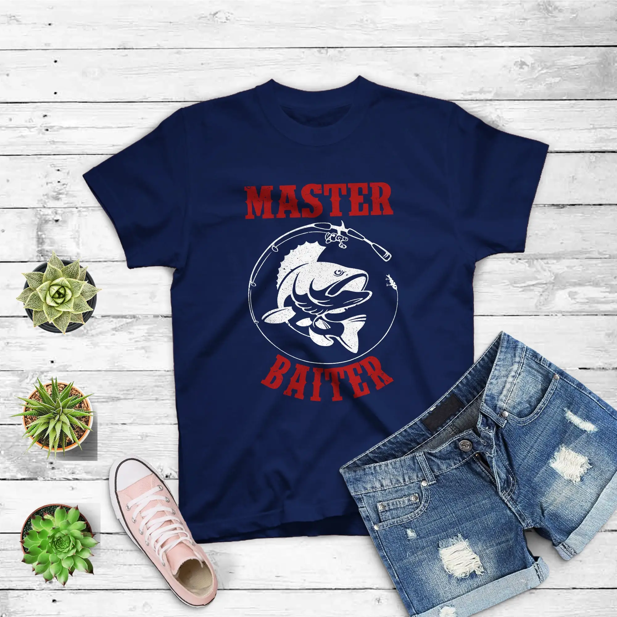 Master Baiter Fishing Hook T Shirt Funny Fisherman