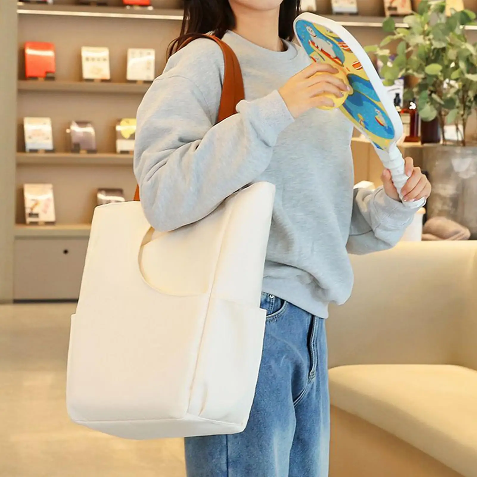 

Сумки Pickleball Оксфордская сумка для хранения теннисных ракеток, женская большая сумка для продуктов, покупок, тренажерного зала, пляжа, отдыха, дня рождения