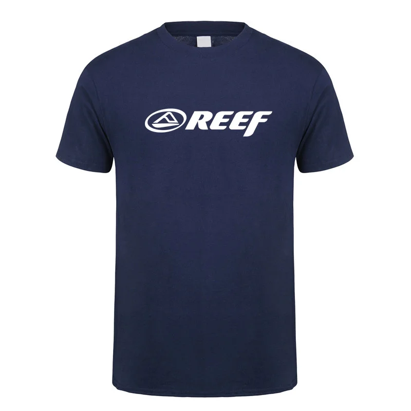 Reef T Shirt Men Cotton Summer Short Sleeve Surf Surfing Man Tops Tee LH-322