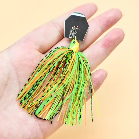 12 ग्राम चैटरबैट फिशिंग ल्यूर ब्लेडेड जिग बज़ बैट चैटर बैट सिलिकॉन स्कर्टिंग ल्यूर बास जिग्स स्पिनरबैट 10 best sales बज़ चारा - №6