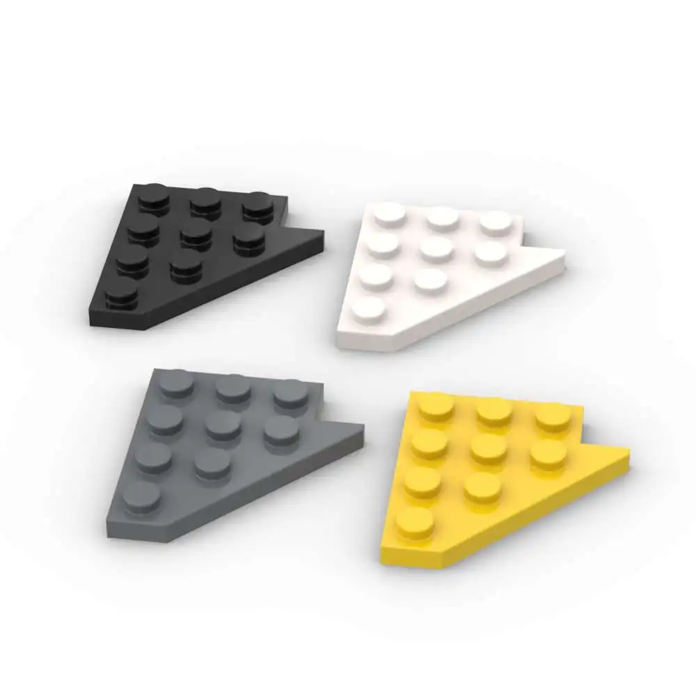 MOC 10PCS 3936 Puzzle High-Tech Wedge Plate 4x4 Wing Left Building Blocks Kit Particle Board Bricks Toys For Adult Gifts