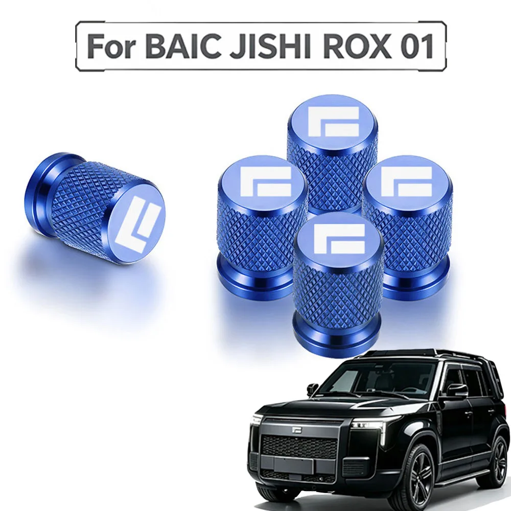 BAIC JISHI ROX 01 Car Dedicated Tire Valve Stem Caps 2024-2026 Valve Core Protector Covers Modification Accessories Fit for BAIC
