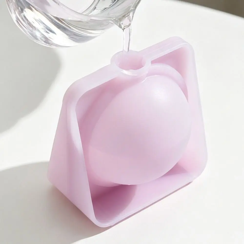 Creative 6CM Silicone Ice Ball Mold Non-stick Spill-proof Ice Sphere Maker Easy To Demold Soft Ice Cube Tray Cold Drink