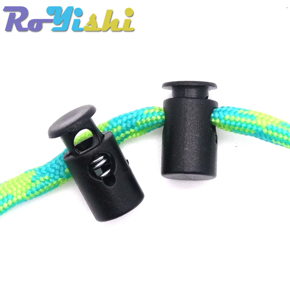 10 Pcs/Pack Mini Cord Lock Stopper Widely Used For Garment Accessories/Bags/Shoe Lace Black