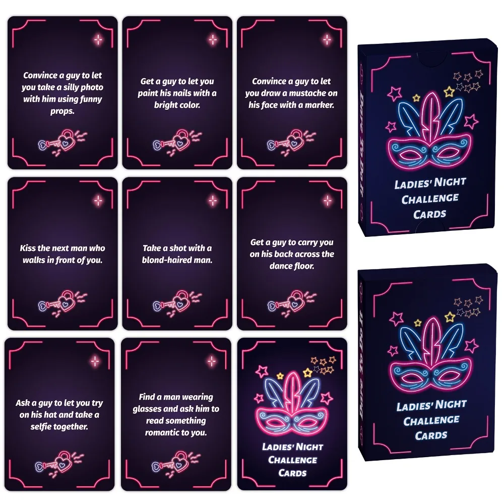 

New 50 Girls Night Creative Interactive Board Game Cards Party Leisure Entertainment Game Fun Lively Engaging Charming Amusing
