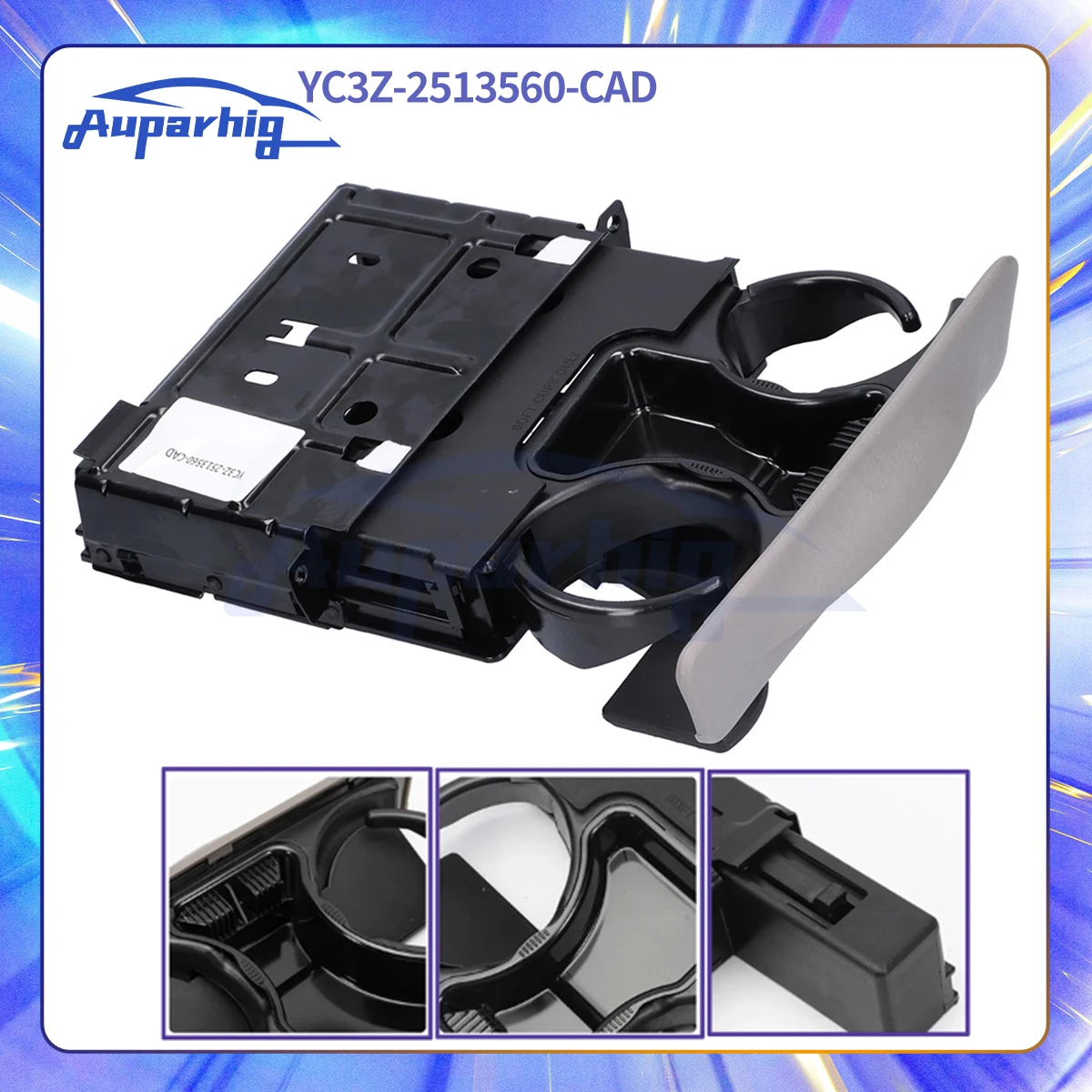 

YC3Z-2513560-CAD Dashboard Black Cup Holder YC3Z2513560CAB, YC3Z2513560AAA, YC3Z-2513560-CAB For Ford F250 Super Duty 1999-2004