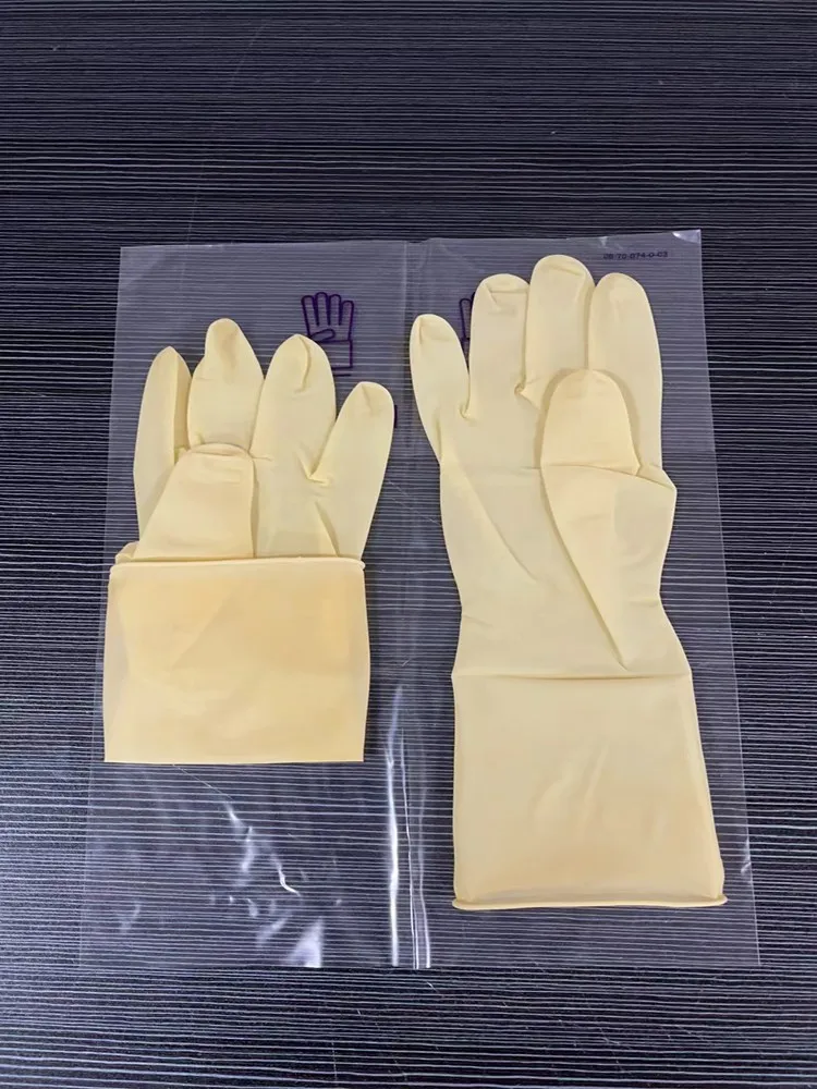 Ansell Kimberly-Clark Kimtech ™ Luva específica para sala limpa G3 látex 12 polegadas (1 par) com punho frisado ISO4 30 cm de comprimento