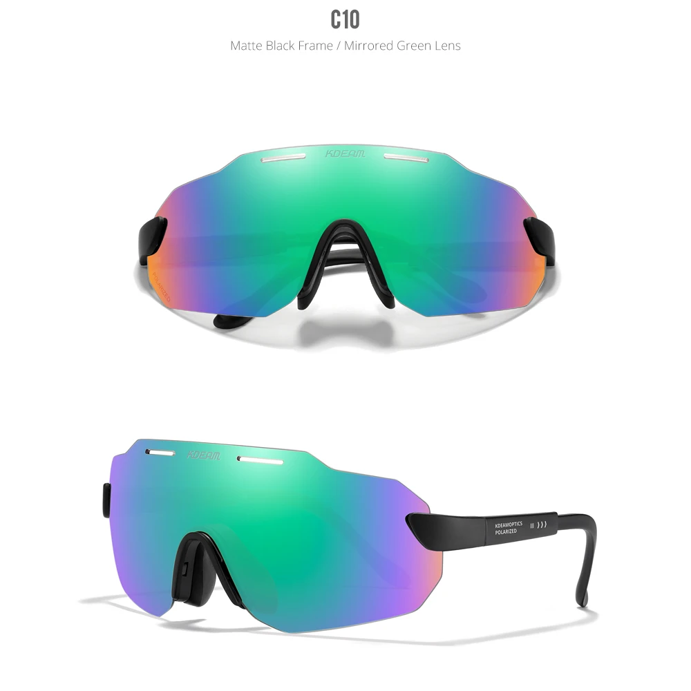 KDEAM Hohe-Ende Radfahren Gläser Ultra Licht TR90 Material Photochrome/Polarisierte Sonnenbrille Männer Einstellbare Tempel Länge – Detail 33