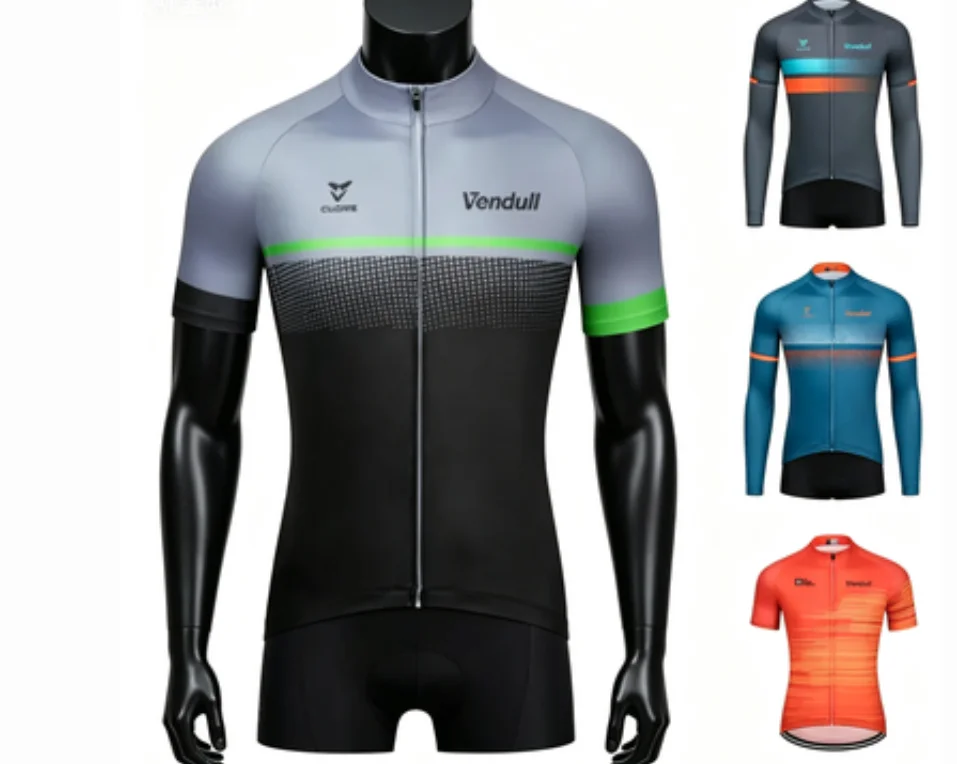 Maillot de Ciclismo Vendull para MTB y Carretera, Manga Corta, Maillot Ciclismo Hombre, Ropa de Ciclismo de Alta Calidad