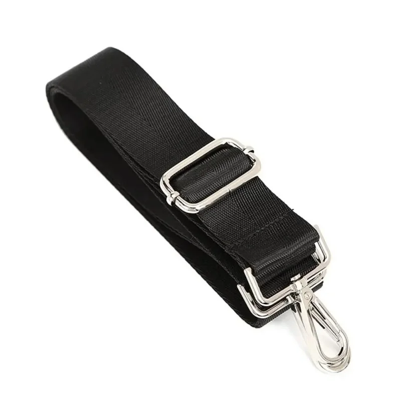 Modischer schwarzer Nylon-Umhängetaschengurt, verstellbarer, abnehmbarer Ersatzgürtel für Damen und Herren, Messenger-Taschen, Griff, Handtaschengürtel – Detail 7