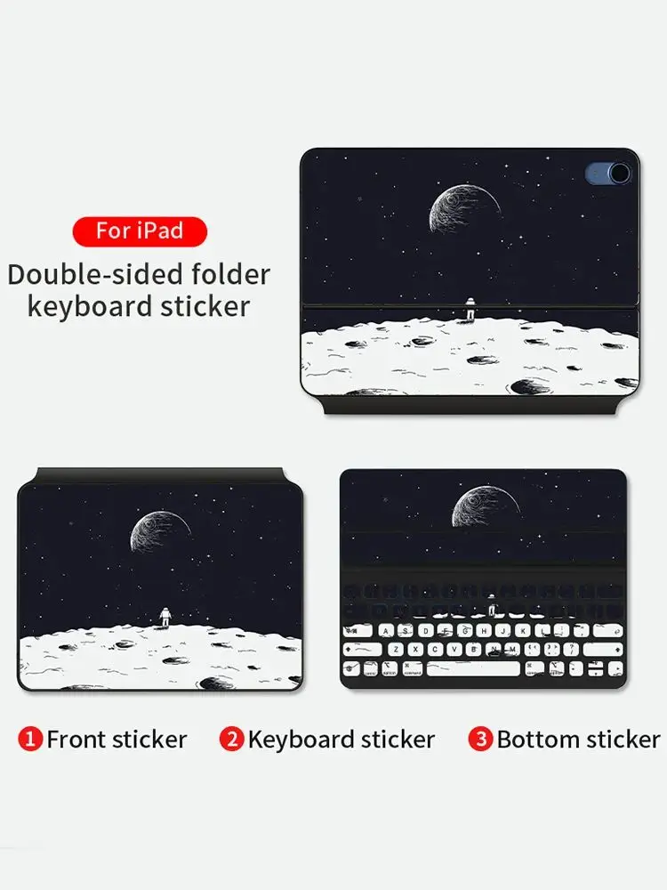 Naklejka z motywem kreskówkowym na Magic Keyboard 2025, iPad Air M3 11/13 cali, M2 A16, folia ochronna, kolorowa folia ochronna na Pro M5 M4 — zdjęcie produktu 6