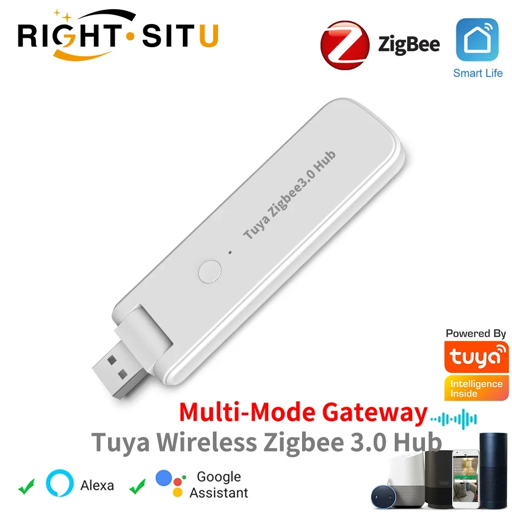 Tuya Zigbee 3.0 Hub Wireless Multi Mode Gateway Smart Home Bridge per automazione tramite Smart Life funziona con Alexa Google Home